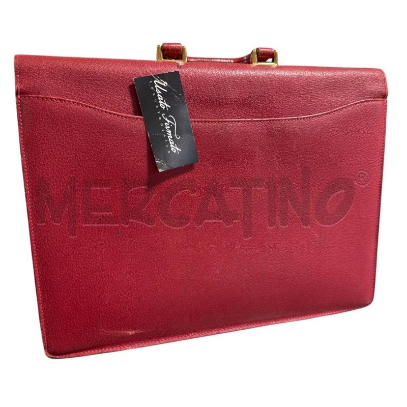 BORSA PELLE CARTELLA GUCCI ROSSA | Mercatino dell'Usato Carrara 2