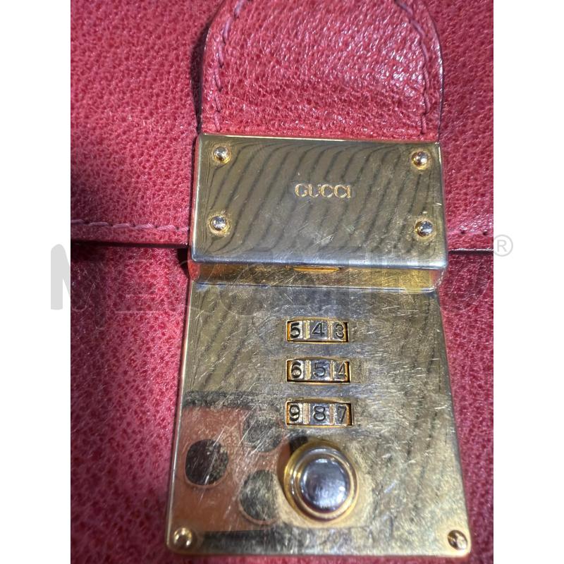 BORSA PELLE CARTELLA GUCCI ROSSA | Mercatino dell'Usato Carrara 3