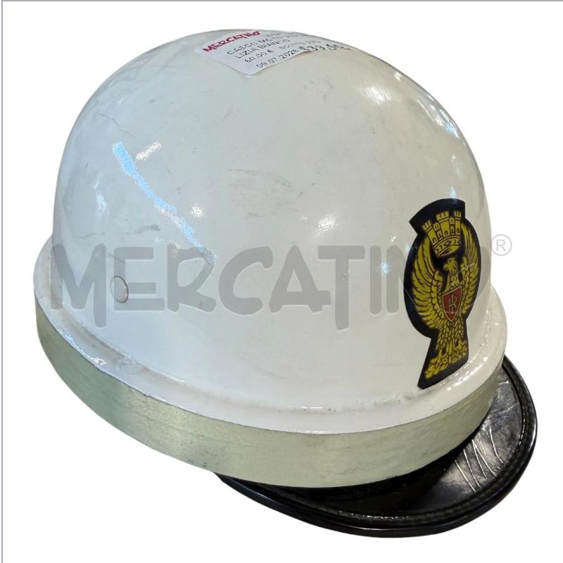 CASCO MOTO VINTAGE POLIZIA BIANCO | Mercatino dell'Usato Carrara 2