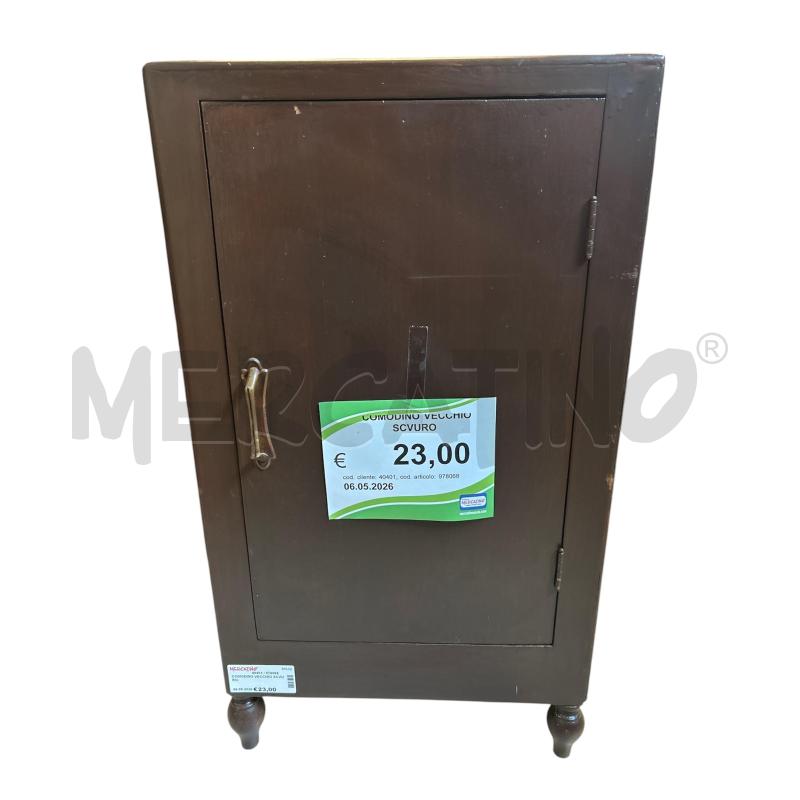 COMODINO VECCHIO SCVURO | Mercatino dell'Usato Carrara 1