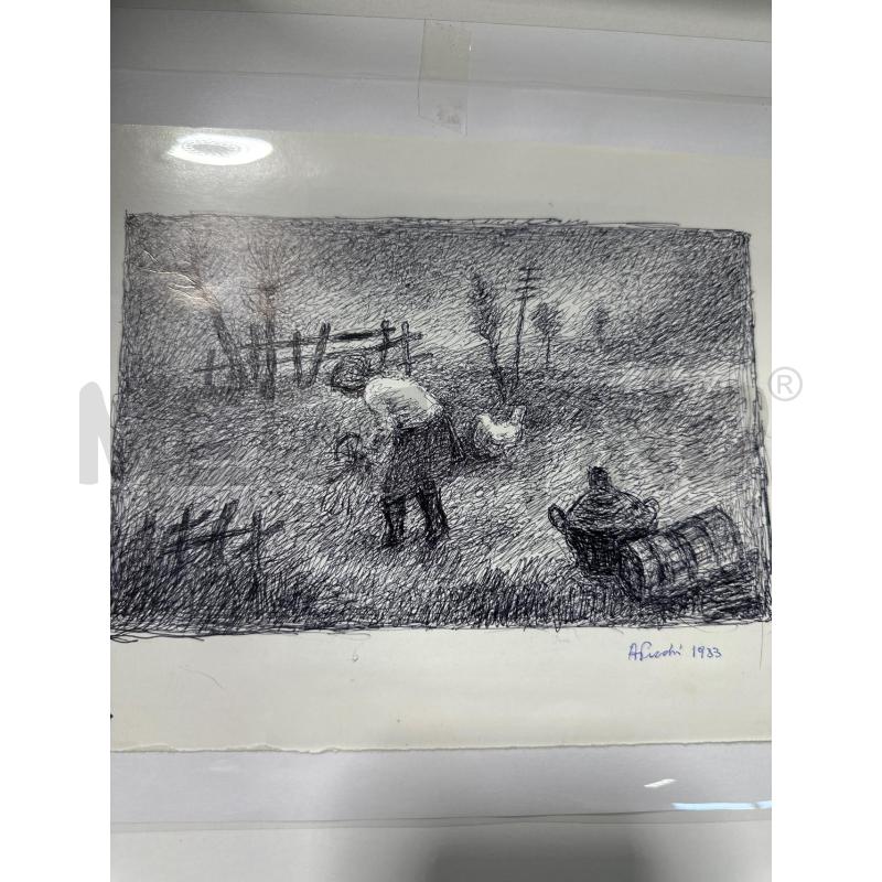 DISEGNO A PENNA ANCHISE PICCHI | Mercatino dell'Usato Carrara 3