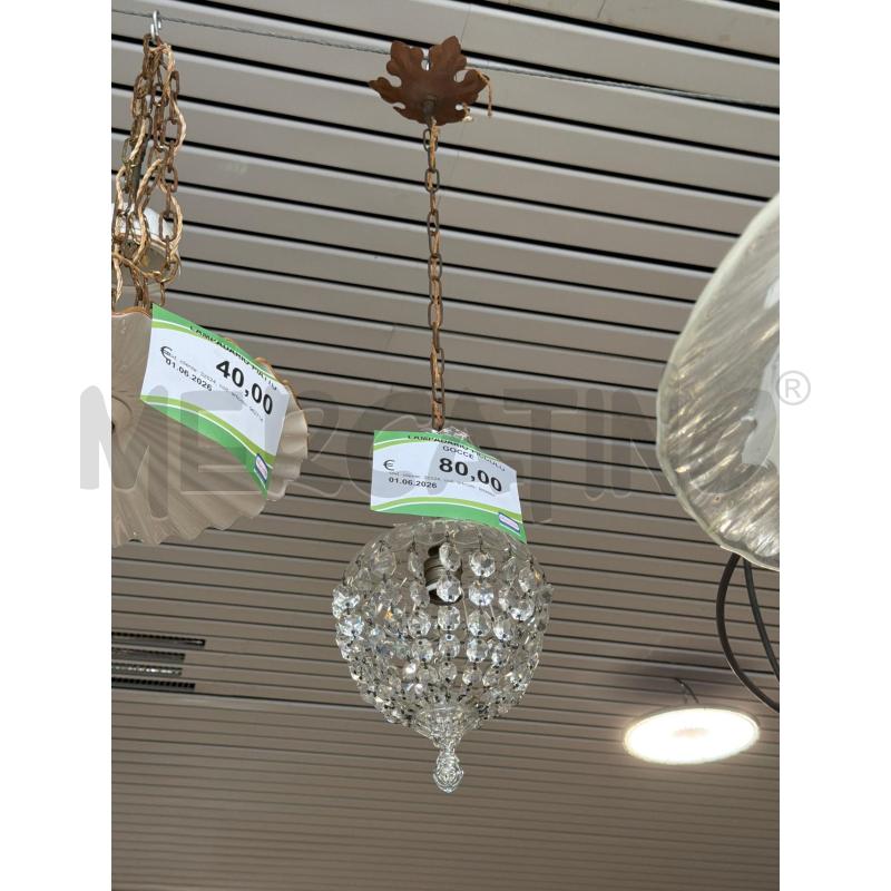 LAMPADARIO PICCOLO GOCCE | Mercatino dell'Usato Carrara 1