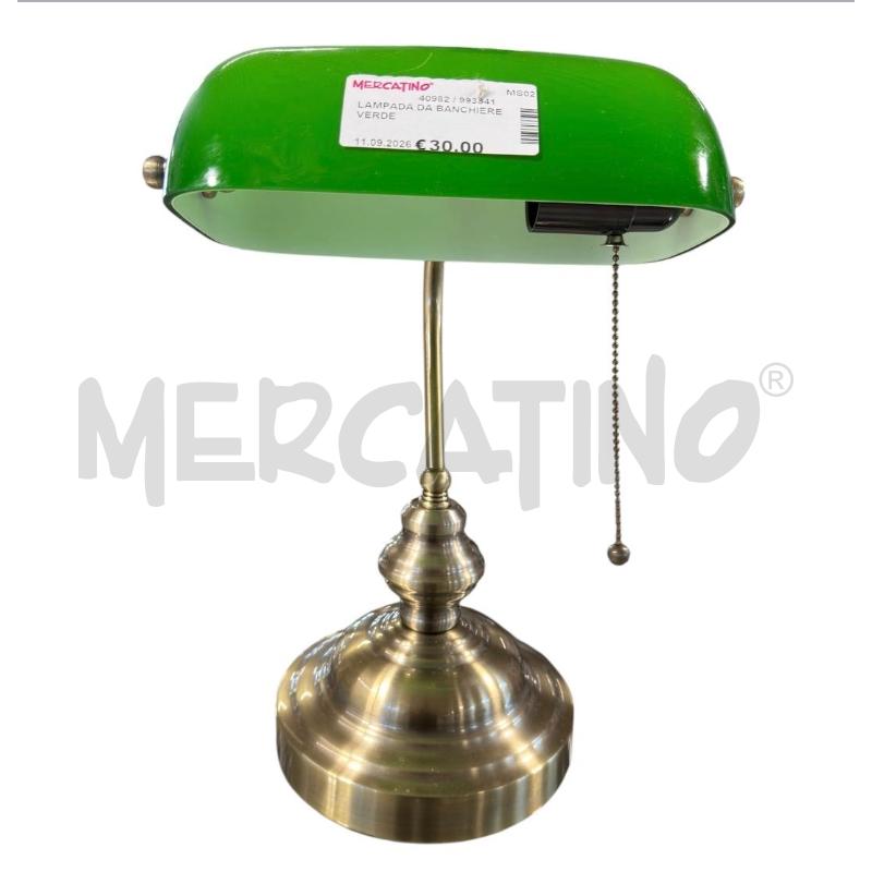 LAMPADA DA BANCHIERE VERDE  | Mercatino dell'Usato Carrara 1