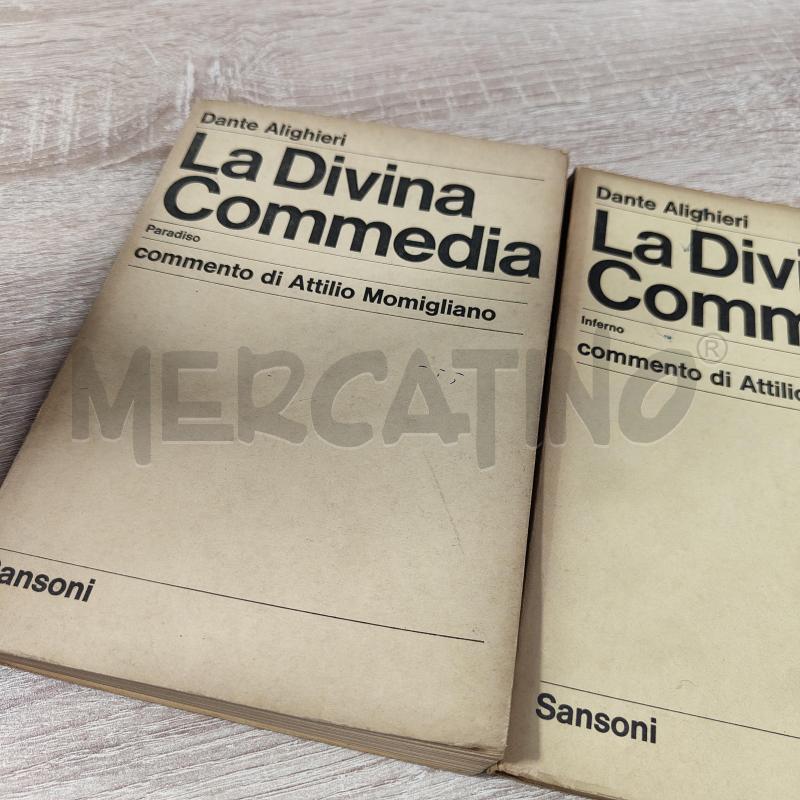 LIBRI N.3 LA DIVINA COMMEDIA SANSONI ANNI 50 | Mercatino dell'Usato Carrara 1