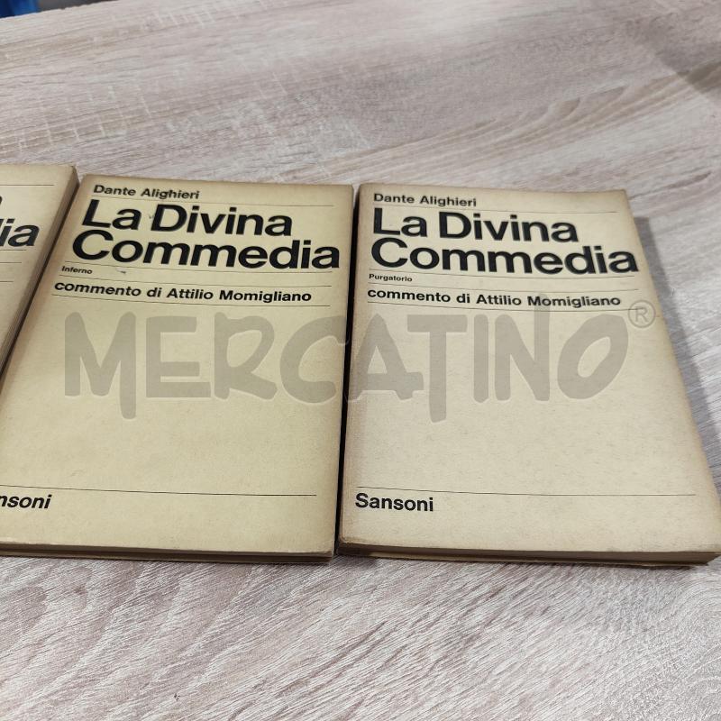 LIBRI N.3 LA DIVINA COMMEDIA SANSONI ANNI 50 | Mercatino dell'Usato Carrara 2