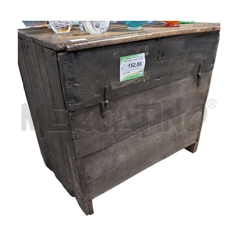 MOBILE VECCHIO DA DISPENSA SCURO LEGNO | Mercatino dell'Usato Carrara 1