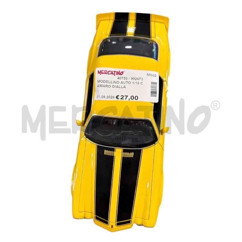 MODELLINO AUTO 1/18 CAMARO GIALLA | Mercatino dell'Usato Carrara 2