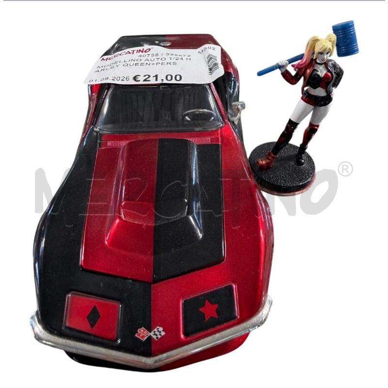 MODELLINO AUTO 1/24 HARLEY QUEEN+PERSONAGGIO | Mercatino dell'Usato Carrara 1