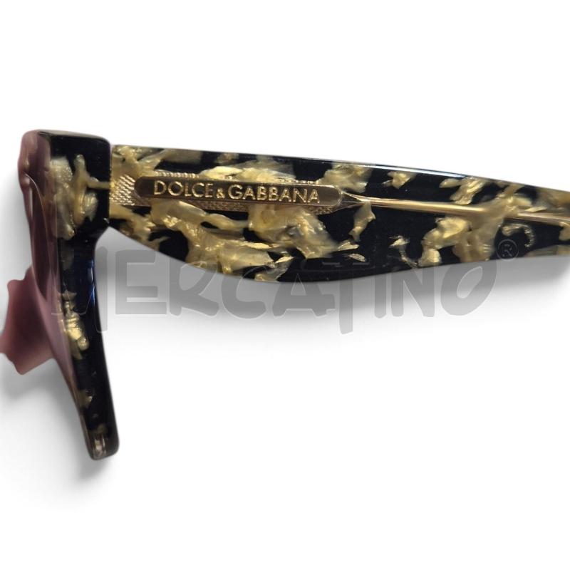 OCCHIALI DONNA DOLCE E GABBANA FOGLIA ORO SU NERO | Mercatino dell'Usato Carrara 2