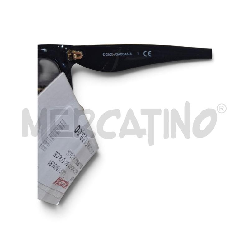 OCCHIALI DONNA DOLCE E GABBANA FOGLIA ORO SU NERO | Mercatino dell'Usato Carrara 3