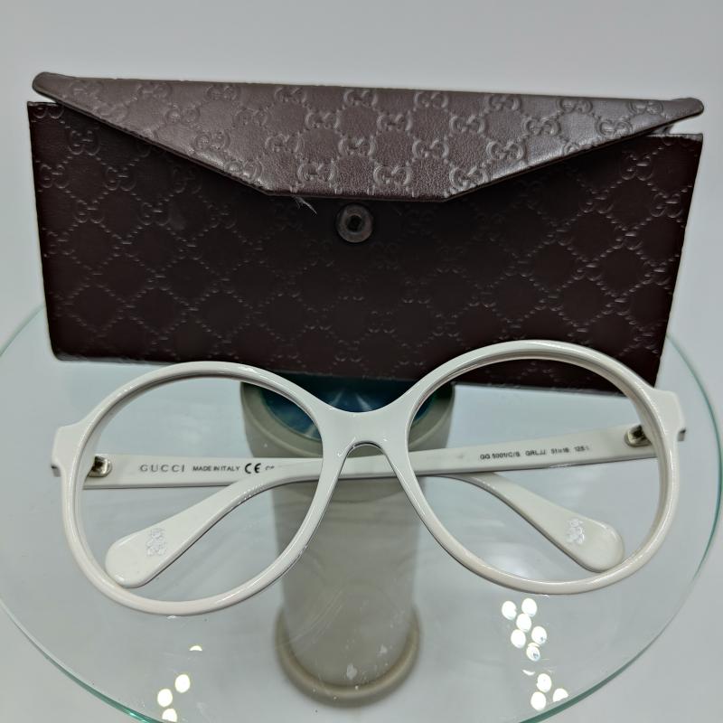 OCCHIALI DONNA GUCCI BIANCHI TONDEGGIANTI | Mercatino dell'Usato Carrara