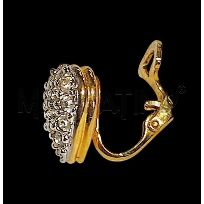 ORECCHINI CUORE STRASS CLIP | Mercatino dell'Usato Carrara 1