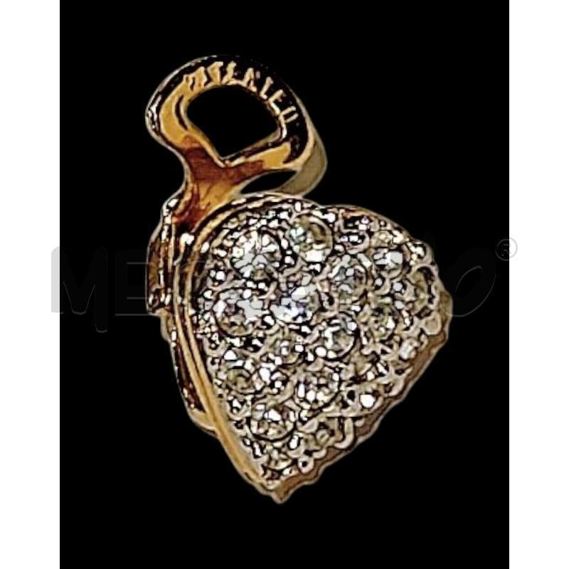 ORECCHINI CUORE STRASS CLIP | Mercatino dell'Usato Carrara 2