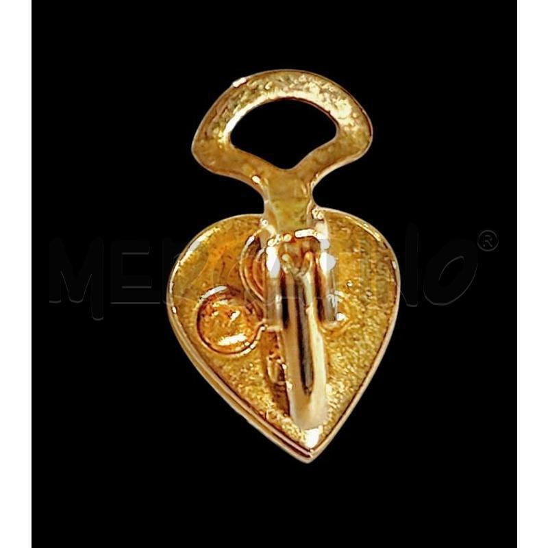 ORECCHINI CUORE STRASS CLIP | Mercatino dell'Usato Carrara 3
