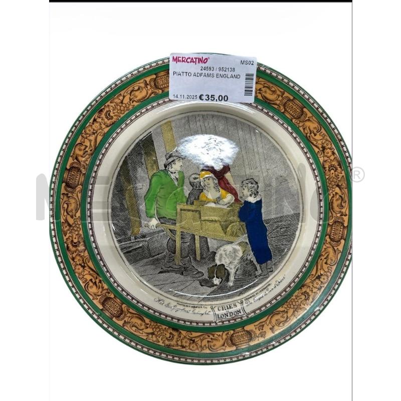 PIATTO ADFAMS ENGLAND | Mercatino dell'Usato Carrara 1
