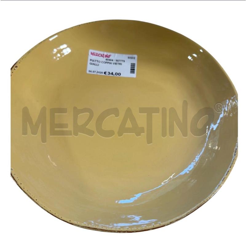 PIATTO COPPIA VIETRI GIALLI  | Mercatino dell'Usato Carrara 3