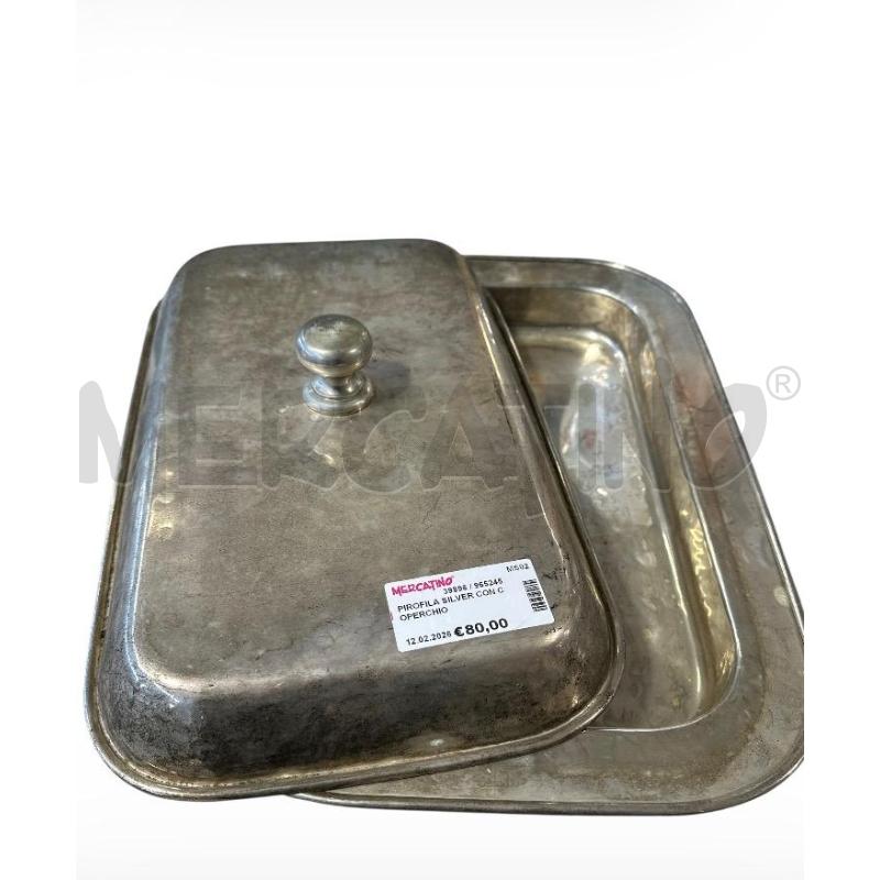 PIROFILA SILVER CON COPERCHIO | Mercatino dell'Usato Carrara 2
