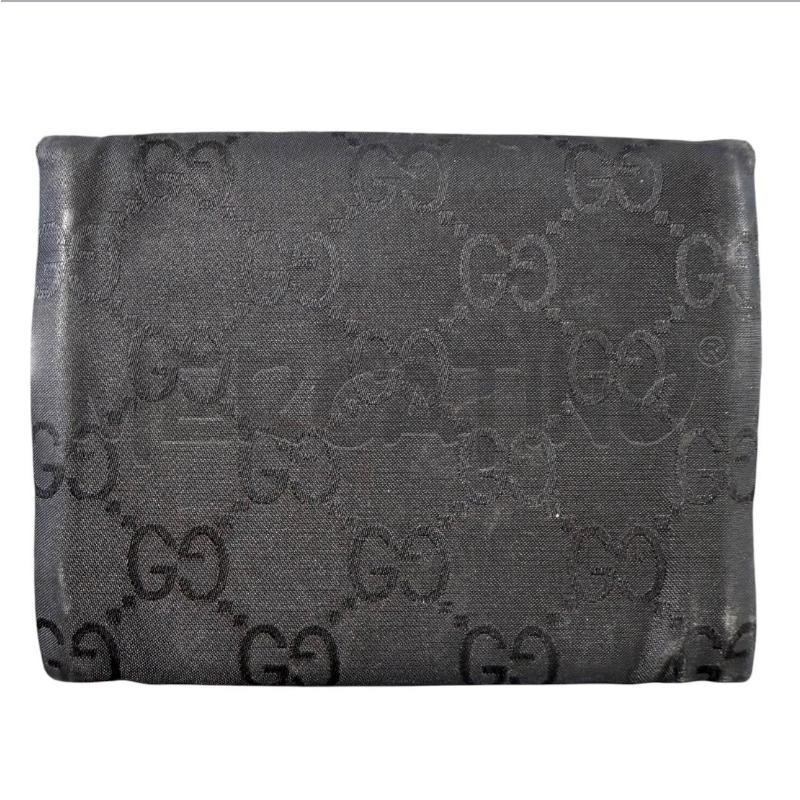 PORTA FOGLIO GUCCI NERO TESSUTO GG | Mercatino dell'Usato Carrara 2