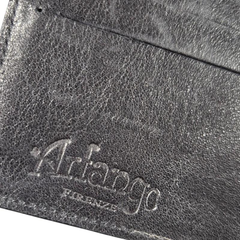 PORTA FOGLIO PELLE ARGANGO NERO | Mercatino dell'Usato Carrara 3