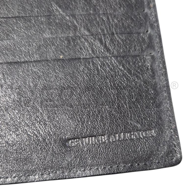 PORTA FOGLIO PELLE ARGANGO NERO | Mercatino dell'Usato Carrara 4