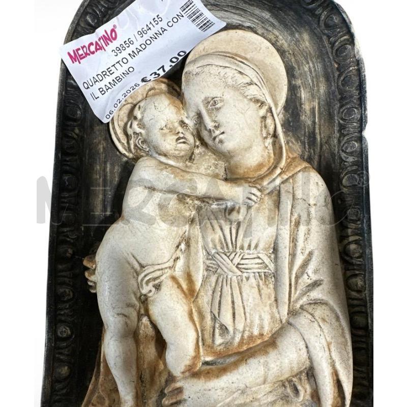 QUADRETTO MADONNA CON IL BAMBINO  | Mercatino dell'Usato Carrara 2