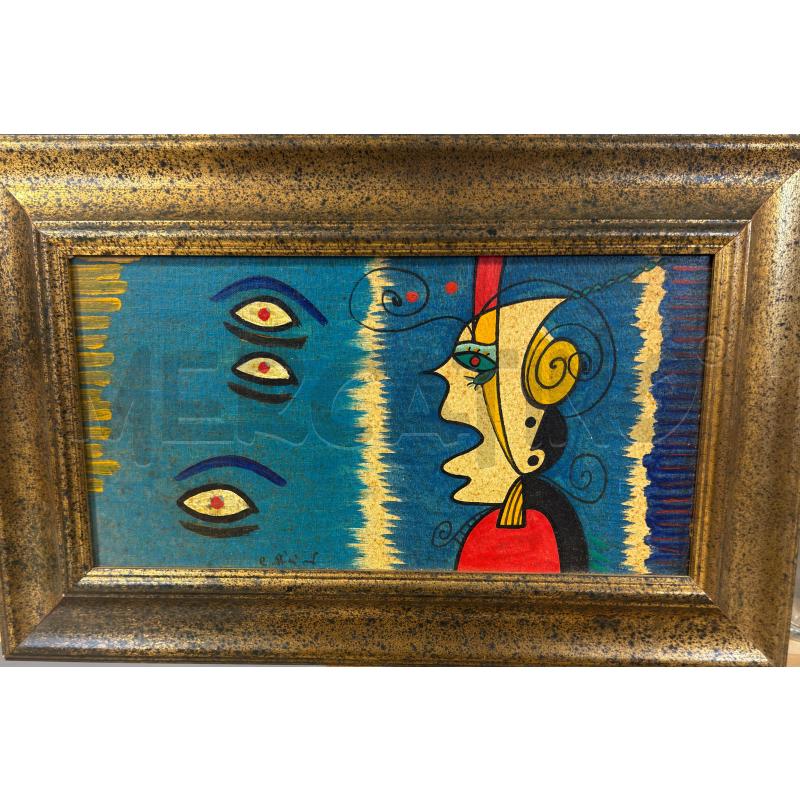 QUADRO ASTRATTO TRE OCCHI | Mercatino dell'Usato Carrara 1