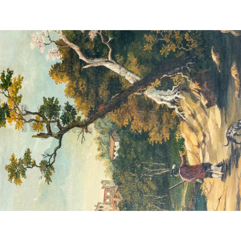 QUADRO FIGURATIVO PERSONAGGI AL FIUME | Mercatino dell'Usato Carrara 2