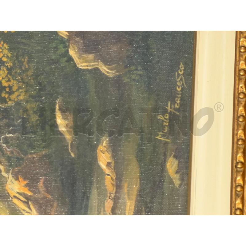 QUADRO FIGURATIVO PERSONAGGI AL FIUME | Mercatino dell'Usato Carrara 4
