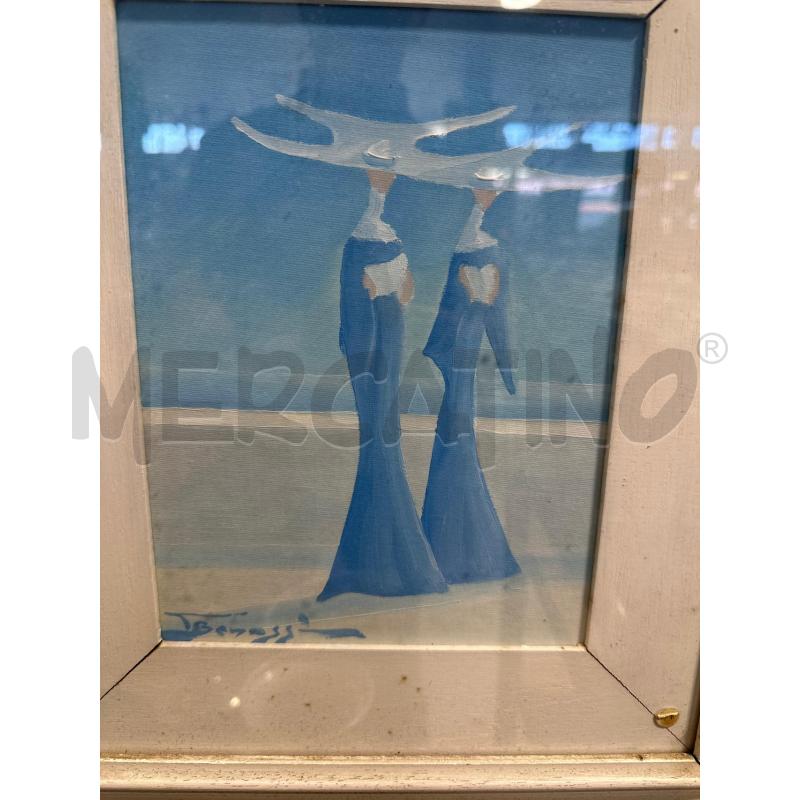 QUADRO FIRMATO 2 MONACHELLE | Mercatino dell'Usato Carrara 2