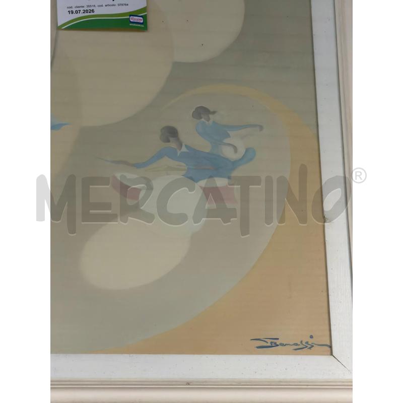 QUADRO FIRMATO 5 BALLERINE 90X80 | Mercatino dell'Usato Carrara 3