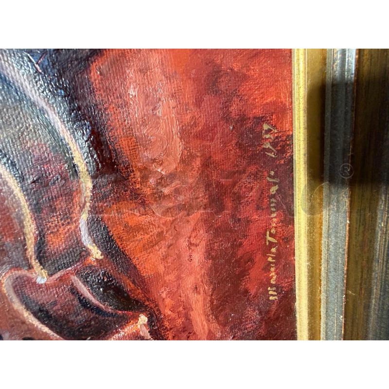 QUADRO FIRMATO N.MORTA CON STRUMENTO MUSICALE  | Mercatino dell'Usato Carrara 4
