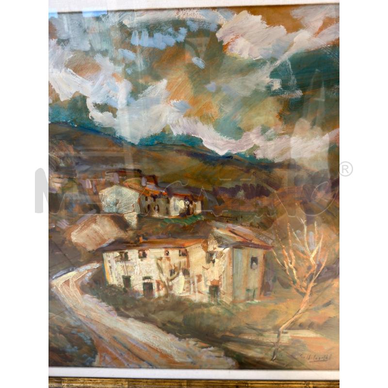 QUADRO FIRMATO STRADA DI PAESE 80X90 | Mercatino dell'Usato Carrara 2