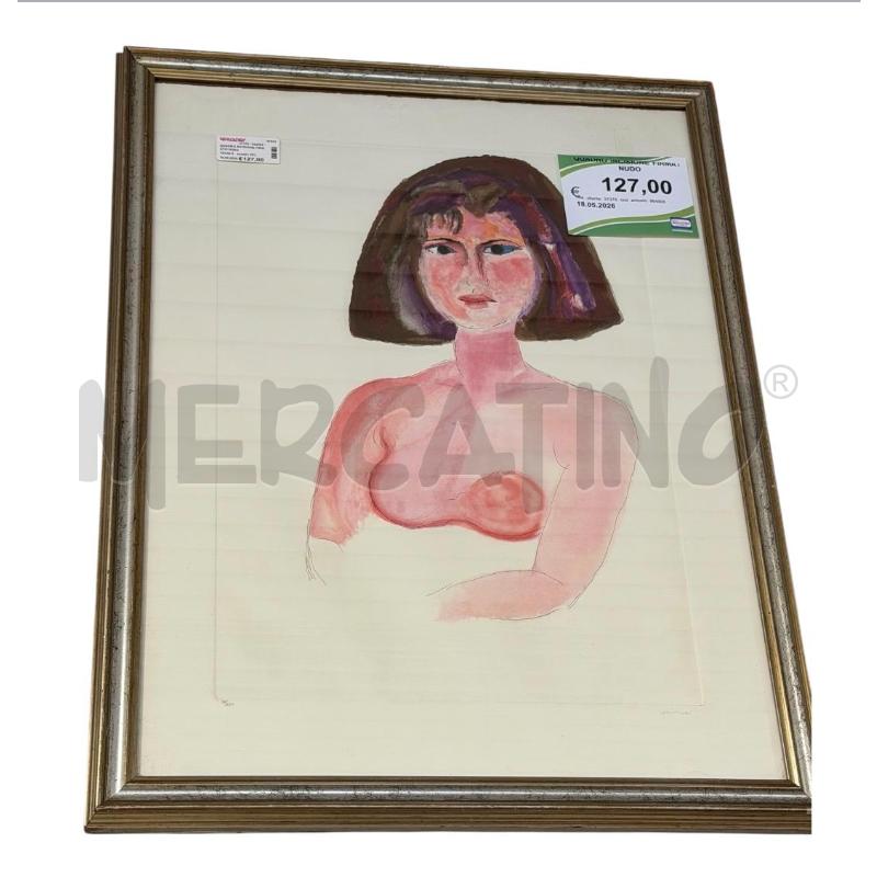 QUADRO INCISIONE FIRMATO NUDO | Mercatino dell'Usato Carrara 1
