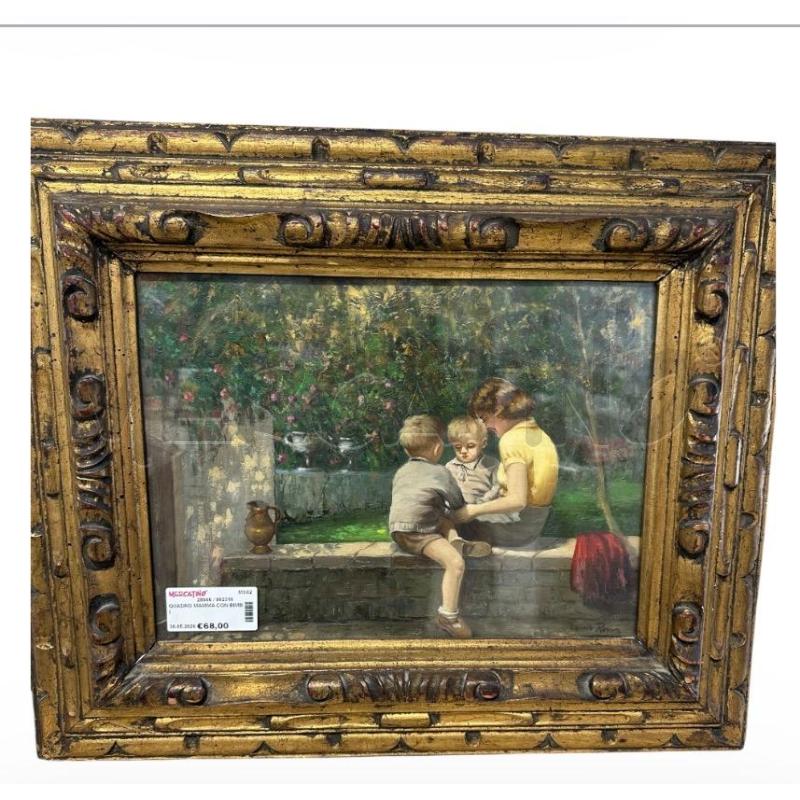 QUADRO MAMMA CON BIMBI | Mercatino dell'Usato Carrara 2