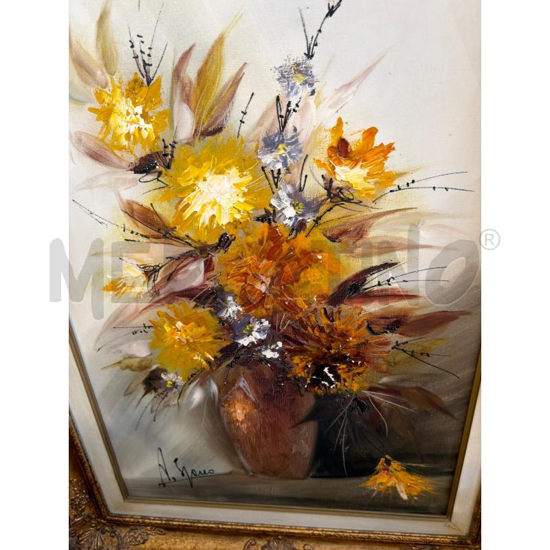 QUADRO NATURA MORTA CORNICE DORATA | Mercatino dell'Usato Carrara 2