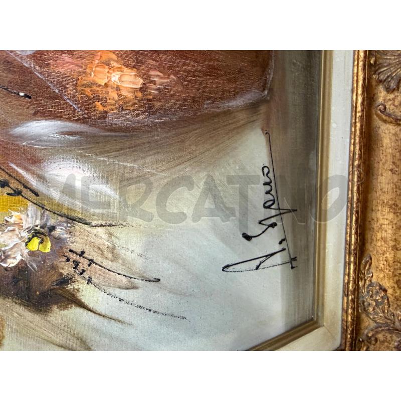 QUADRO NATURA MORTA CORNICE DORATA | Mercatino dell'Usato Carrara 3