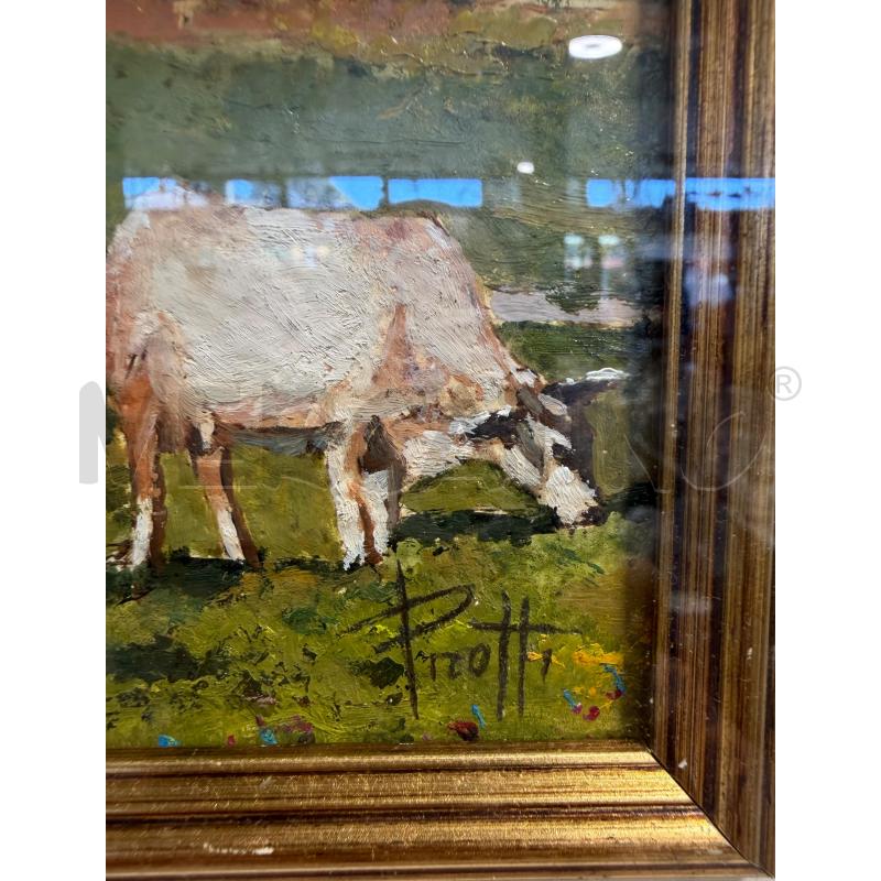 QUADRO PAESAGGIO ALPINO MEDIO C.PIROTTI | Mercatino dell'Usato Carrara 2