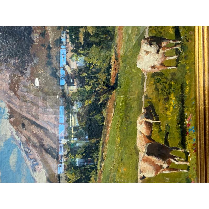 QUADRO PAESAGGIO ALPINO MEDIO C.PIROTTI | Mercatino dell'Usato Carrara 3