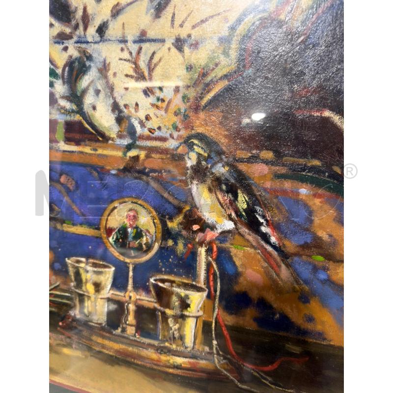 QUADRO UCCELLO IN PRIMO PIANO CORN LEGNO | Mercatino dell'Usato Carrara 2