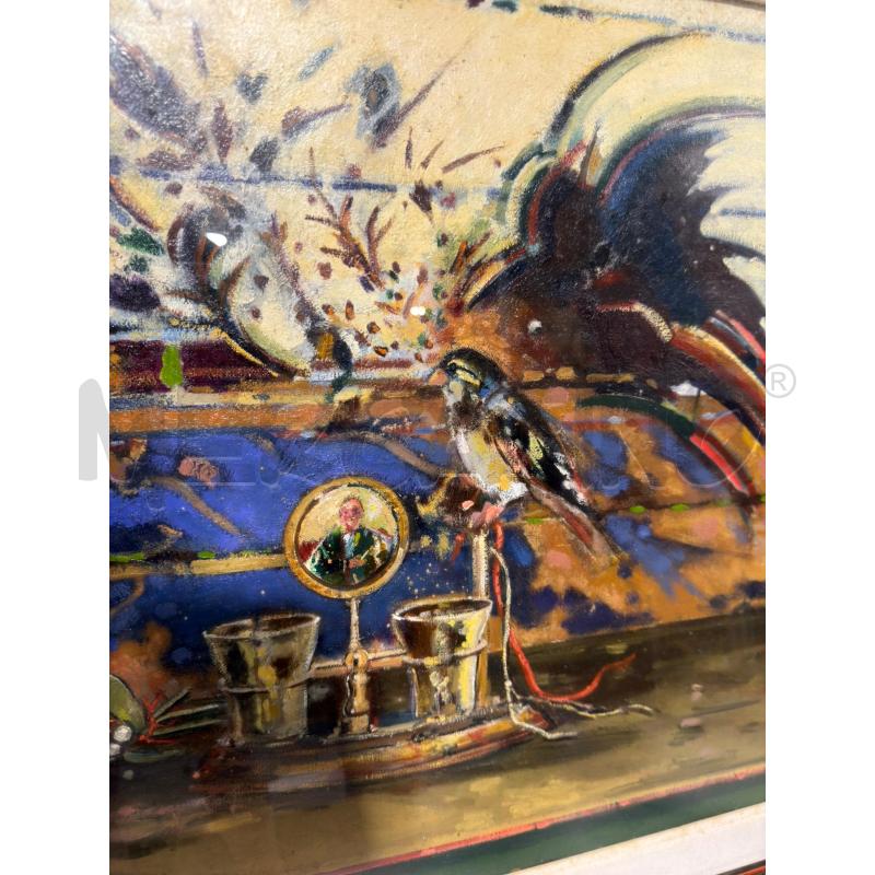 QUADRO UCCELLO IN PRIMO PIANO CORN LEGNO | Mercatino dell'Usato Carrara 3