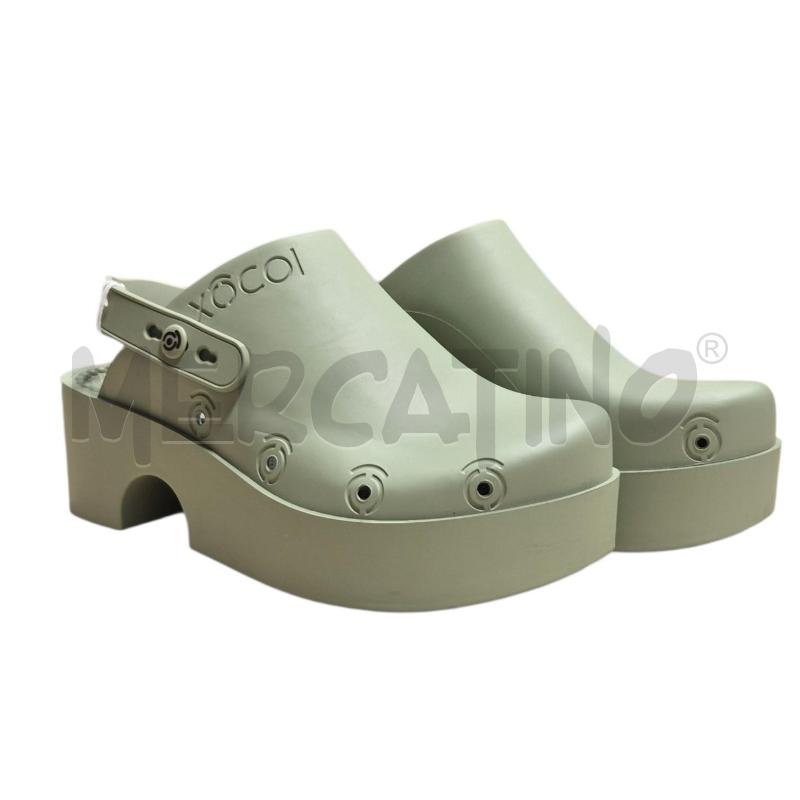 SANDALI DONNA ZOCCOLI VERDE SALIA XOCOI | Mercatino dell'Usato Carrara 1
