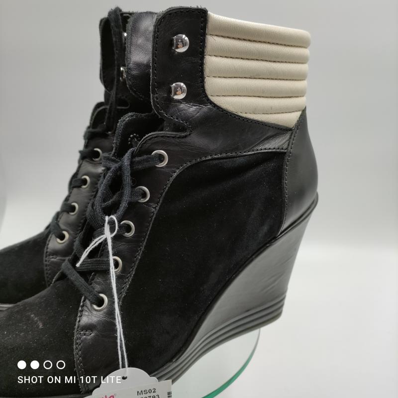 SCARPE DONNA HOGAN REBEL ZEPPA SCAM NERE | Mercatino dell'Usato Carrara