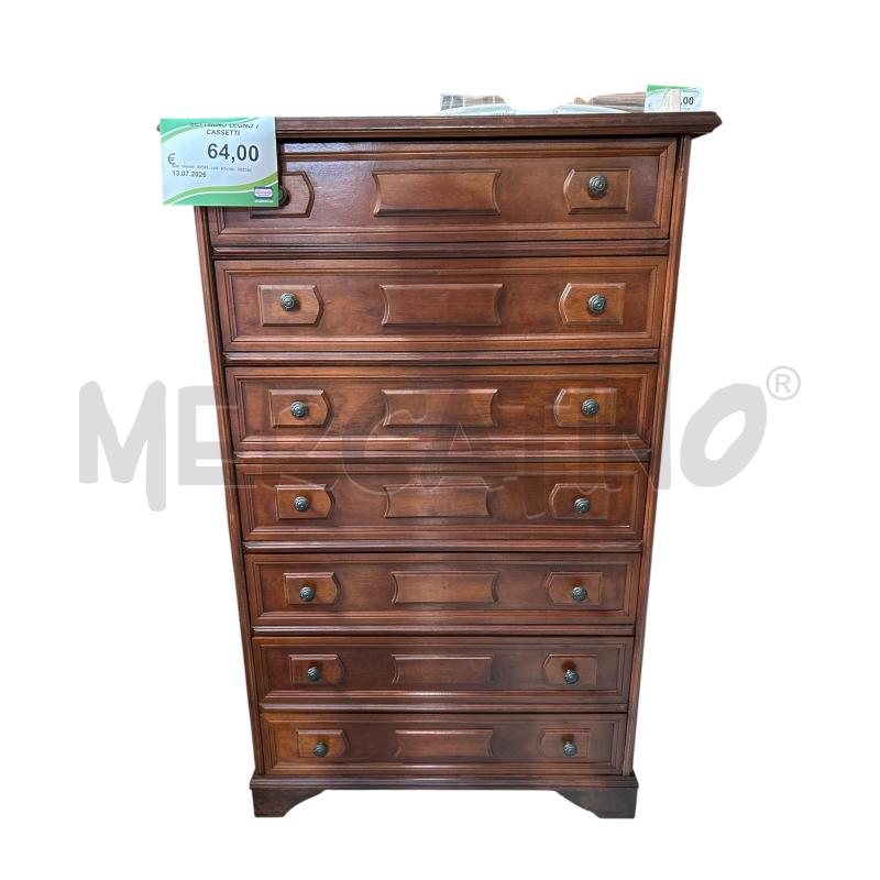 SETTIMINO LEGNO 7 CASSETTI  | Mercatino dell'Usato Carrara 1