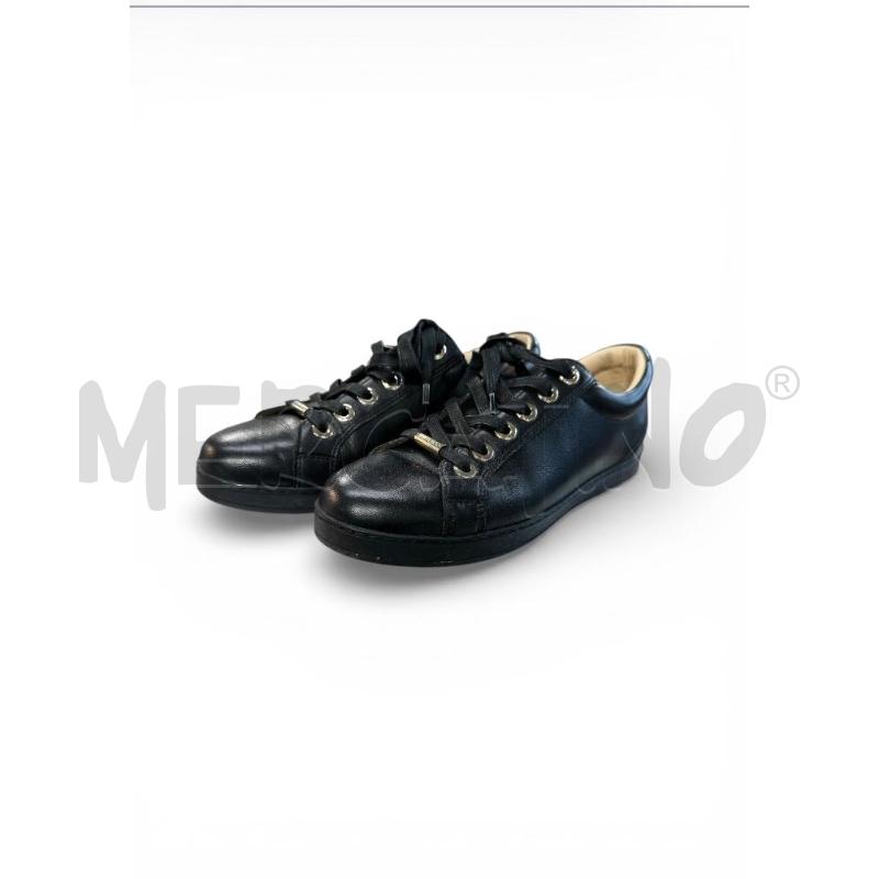 SNEAKERS DONNA JIMMY CHOO NERE PELLE BORCHIETTE STELLE | Mercatino dell'Usato Carrara 1