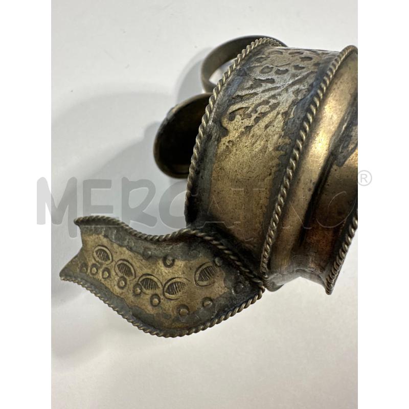 TEIERA MINI  OTTONE CON PIETRA GIADA | Mercatino dell'Usato Carrara 3