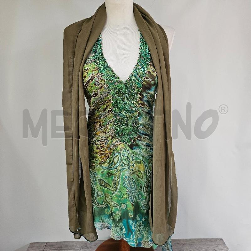 ABITO DONNA ANTILLE VERDE CORALLINI+SCIALL | Mercatino dell'Usato Casoria 1