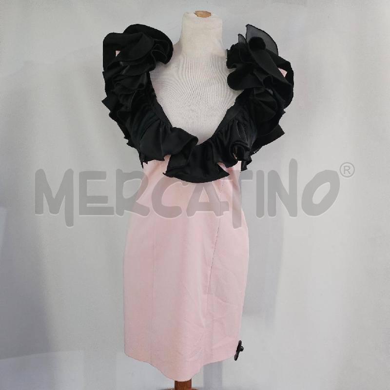 ABITO DONNA JIJIL ROSA VOLANT NERO | Mercatino dell'Usato Casoria 1