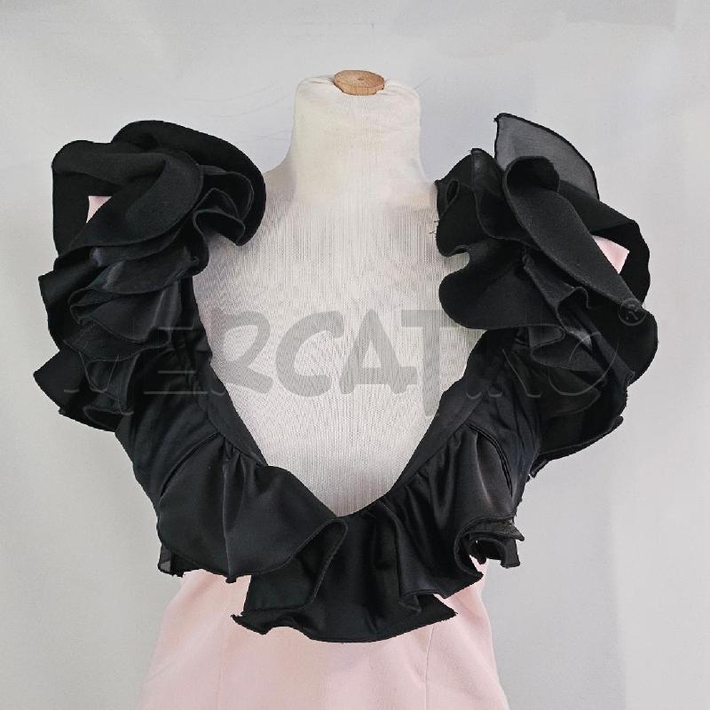 ABITO DONNA JIJIL ROSA VOLANT NERO | Mercatino dell'Usato Casoria 2