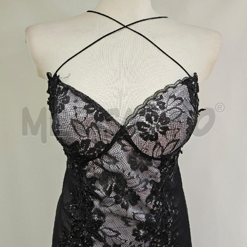 ABITO DONNA MERLETTO PAILLETT NERO | Mercatino dell'Usato Casoria 2