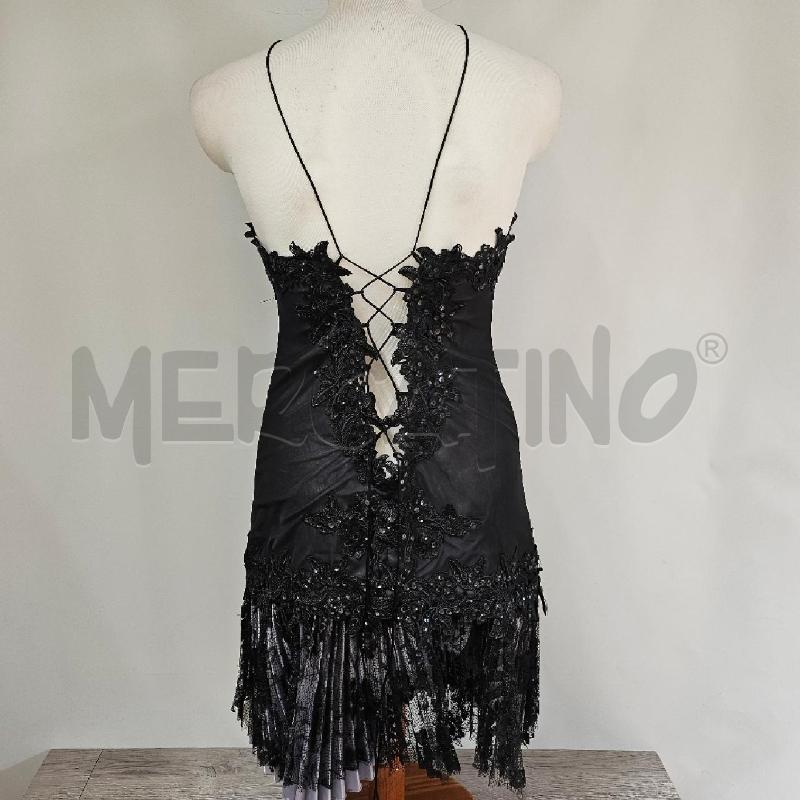 ABITO DONNA MERLETTO PAILLETT NERO | Mercatino dell'Usato Casoria 4